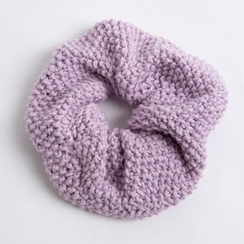 Cotton Scrunchies Set Easy Knitting Kit, 6 of 10