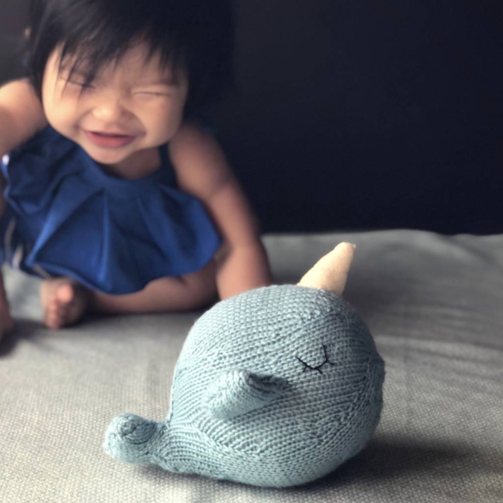 Andy The Hand Knitted Narwhal, 1 of 11