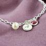 Sterling Silver Personalised Birthstone Bracelet, thumbnail 5 of 10