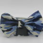 Blue Camouflage Dog Bow Tie, thumbnail 1 of 4