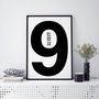 Date Of Birth Typographic Print, thumbnail 9 of 12