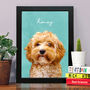 Colourful Pet Portrait Personalised, thumbnail 3 of 3