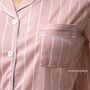 Pink Stripe Soft Cotton Night Suit Shorts Pyjama Set, thumbnail 7 of 7
