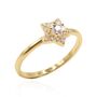 Essie Star Ring 18 K Gold Plated, thumbnail 2 of 4