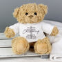 Personalised On Your Christening Teddy Bear, thumbnail 2 of 4