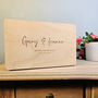 Personalised Wedding Memories Wooden Box, thumbnail 1 of 12