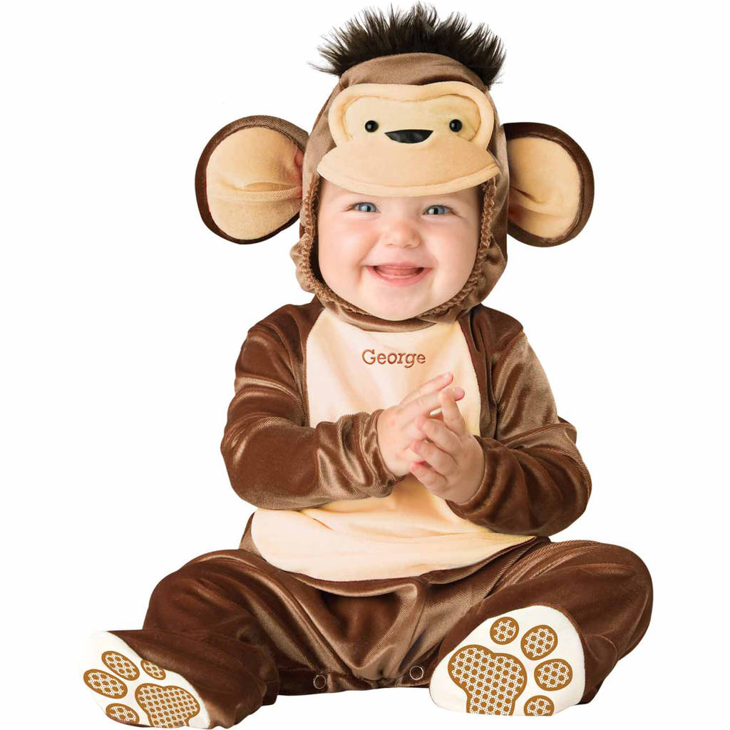 Personalised Baby's Monkey Dress Up Costume, 1 of 6