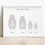 Personalised Family Print With Polar Bears, thumbnail 1 of 5
