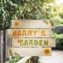 Personalised Wooden Childs Outdoor Sign, thumbnail 2 of 4