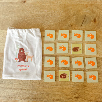 Woodland Animal Memory Game Toddler Christmas Gift, 2 of 6