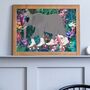 Elephant Rollerskating In Tropical Flower Jungle Wall Art Print, thumbnail 2 of 5