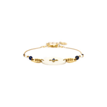 Fine Bracelet With Oval Shape And Blue Crystals, 2 of 3