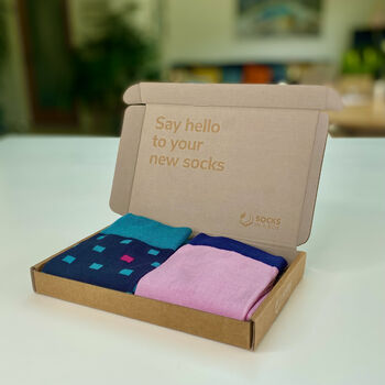 Tellisford His And Hers Bamboo Sock Gift Box, 3 of 4