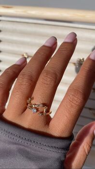 Gold Plated Constellation Star Sign Rings, 9 of 12