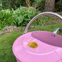 Peony Pink And Chrome Trim Watering Can Nine Litre, thumbnail 2 of 6