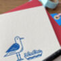 'Chippy Tea Seagull' Letterpress Card, thumbnail 3 of 3