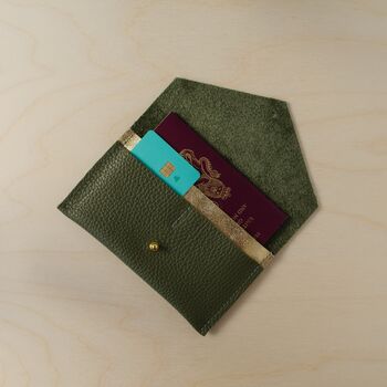 Personalised Leather Passport Case Meadow Collection, 10 of 12