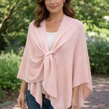 Soft Knit Wool Blend Pull Through Poncho, 4 of 8