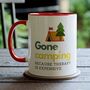 Gone Camping. Mug, thumbnail 1 of 8