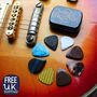 Electric Guitar Merry Christmas Tin Of Eight Picks, thumbnail 1 of 10