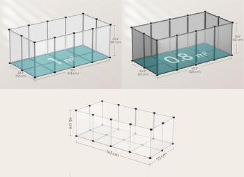 Pet Playpen With Floor Panel Enclosure System, 2 of 9
