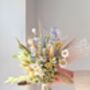 Dried Flower Bouquet With Oats, Grasses And Paper Daisies, thumbnail 5 of 5