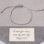 Sterling Silver Happy 21st Bead For Every Year Bracelet, thumbnail 1 of 3