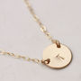 Layered Gold Plated Personalised Disc Necklaces, thumbnail 3 of 6