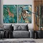 Custom Set Animal Jungle Prints Personalised Art Gift, thumbnail 6 of 12