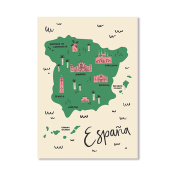 Illustrated Map Prints, 9 of 11