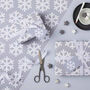 Snowflake Christmas Wrapping Paper Set, thumbnail 1 of 7