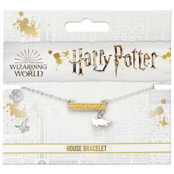 Harry Potter Hufflepuff Bar Bracelet Silver, 2 of 2