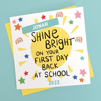 'Shine Bright' First Day At School Card, 4 of 7