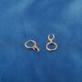 Moon Crescent Hoop Earrings, Gold Hoops, Minimalistic, thumbnail 3 of 8