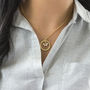 40th Birthday Gold Plated Pearl Circle Necklace, thumbnail 3 of 6