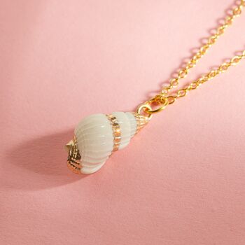 Natural Seashell Gold Or Silver Plated Necklace, 5 of 10