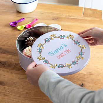Personalised Floral Cake Tin, 3 of 3