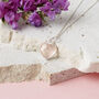 Personalised Silver Rose Quartz Gemstone Necklace Card, thumbnail 2 of 6