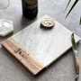 Personalised Marble And Wood Serving Board, thumbnail 1 of 3