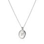 Women's Engraved Silver Initial Necklace, thumbnail 3 of 10