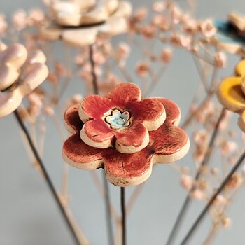 Ceramic Daisy Bouquet Flower Stems, 4 of 10