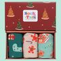 Women's Bamboo Socks Gift Box Christmas Gingerbread, thumbnail 1 of 5