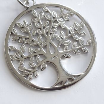 Tree Of Life Charm Necklace 925 Sterling Silver With Zircon Happy Mothers Day Gift, 2 of 7