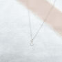 Moonstone Sterling Silver Charm Necklace June Birthstone Jewellery, thumbnail 1 of 4