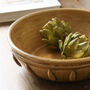 Large Ochre Decorative Bowl, thumbnail 2 of 3
