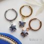 Sapphire Mini Star Earrings, thumbnail 6 of 11