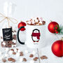 Personalised Penguin Christmas Mug And Sweet Set, thumbnail 1 of 8