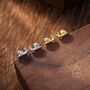 Sterling Silver Tiny Snail Stud Earrings, thumbnail 4 of 12