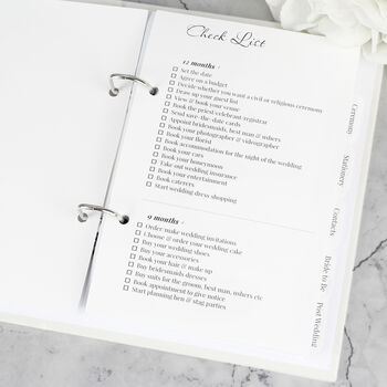 Personalised Floral Watercolour Wedding Planner, 12 of 12