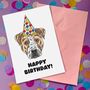 Personalised Staffordshire Bull Terrier Birthday Card, thumbnail 1 of 11